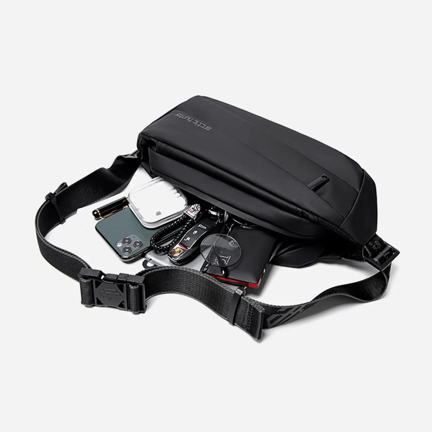 Arctic Hunter YB00029 Sporty Waist & Chest Bag (Black) 5