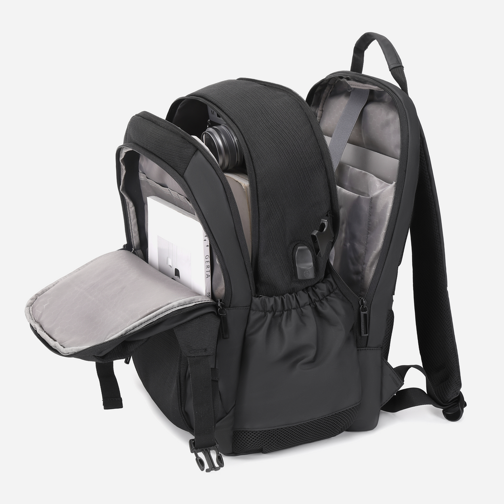 Rahala 2209 Laptop Backpack-15.6 Inch-Black 15