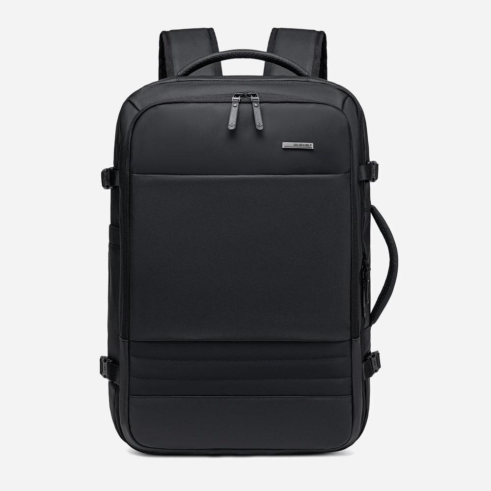 Golden Wolf GB00709 Casual 15.6-Inch Waterproof Laptop Bag - High Quality, Multi-Pocket - Black