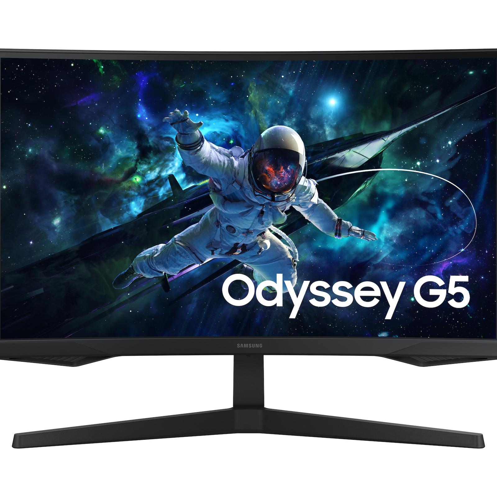 Samsung Odyssey G5 G55C 32 Inch, QHD VA Curved Gaming Monitor, 165Hz,1MS, Black- LS32CG552EMXEG