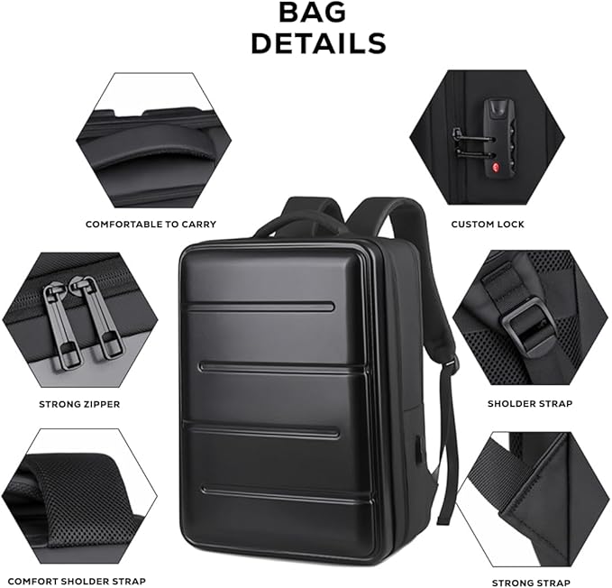 Rahala 969 Multi-Functional Business & Tech Backpack 5