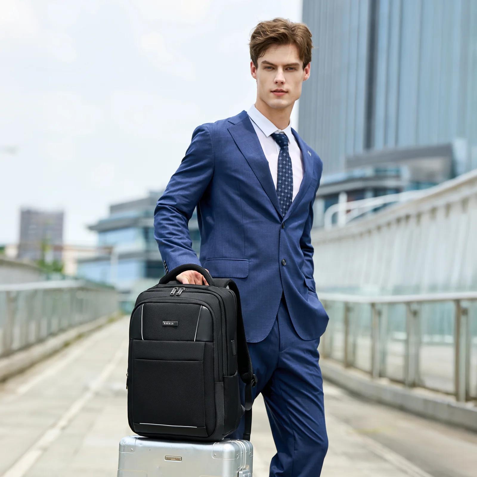 RAHALA SH50 Fashionable and stylish 15.6-inch laptop backpack with USB charging ports - computer and college bag 16