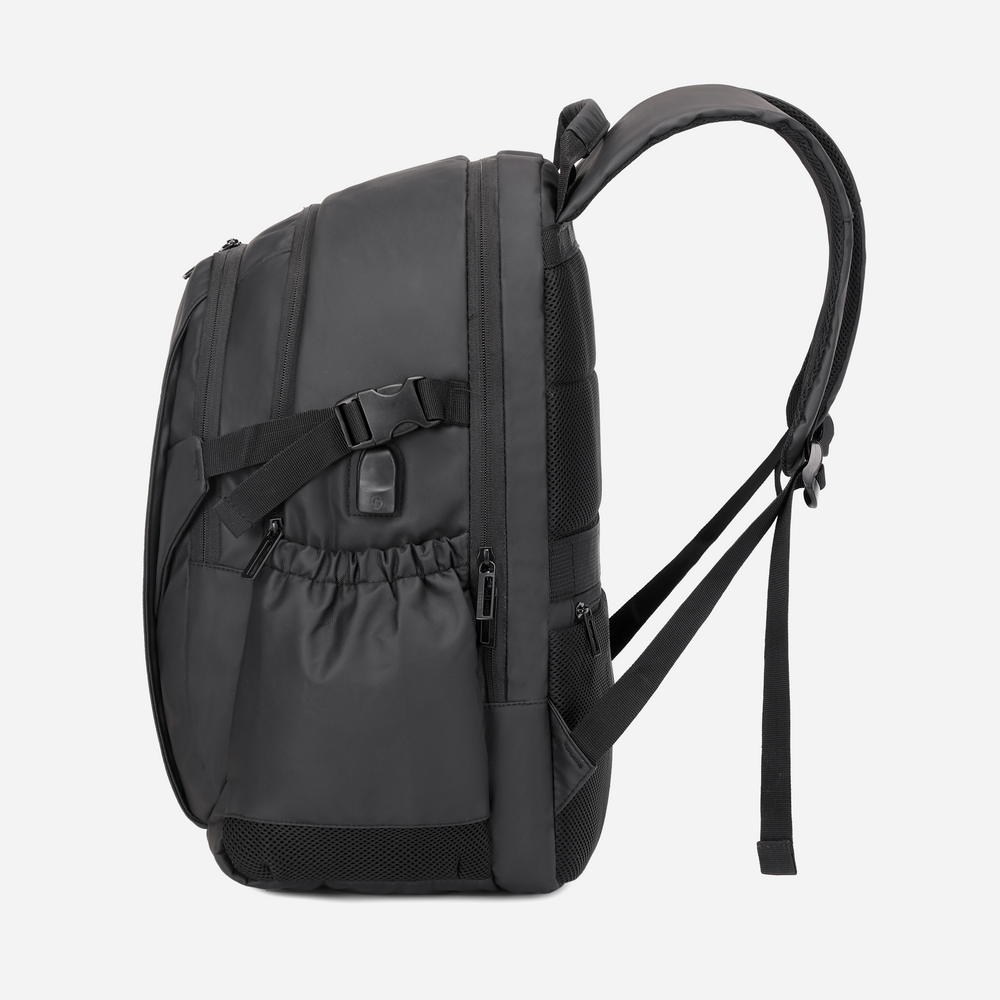 Rahala 2204 17-Inch Backpack Three Compartment Laptop Travel Waterproof Business With USB Port - Black 4
