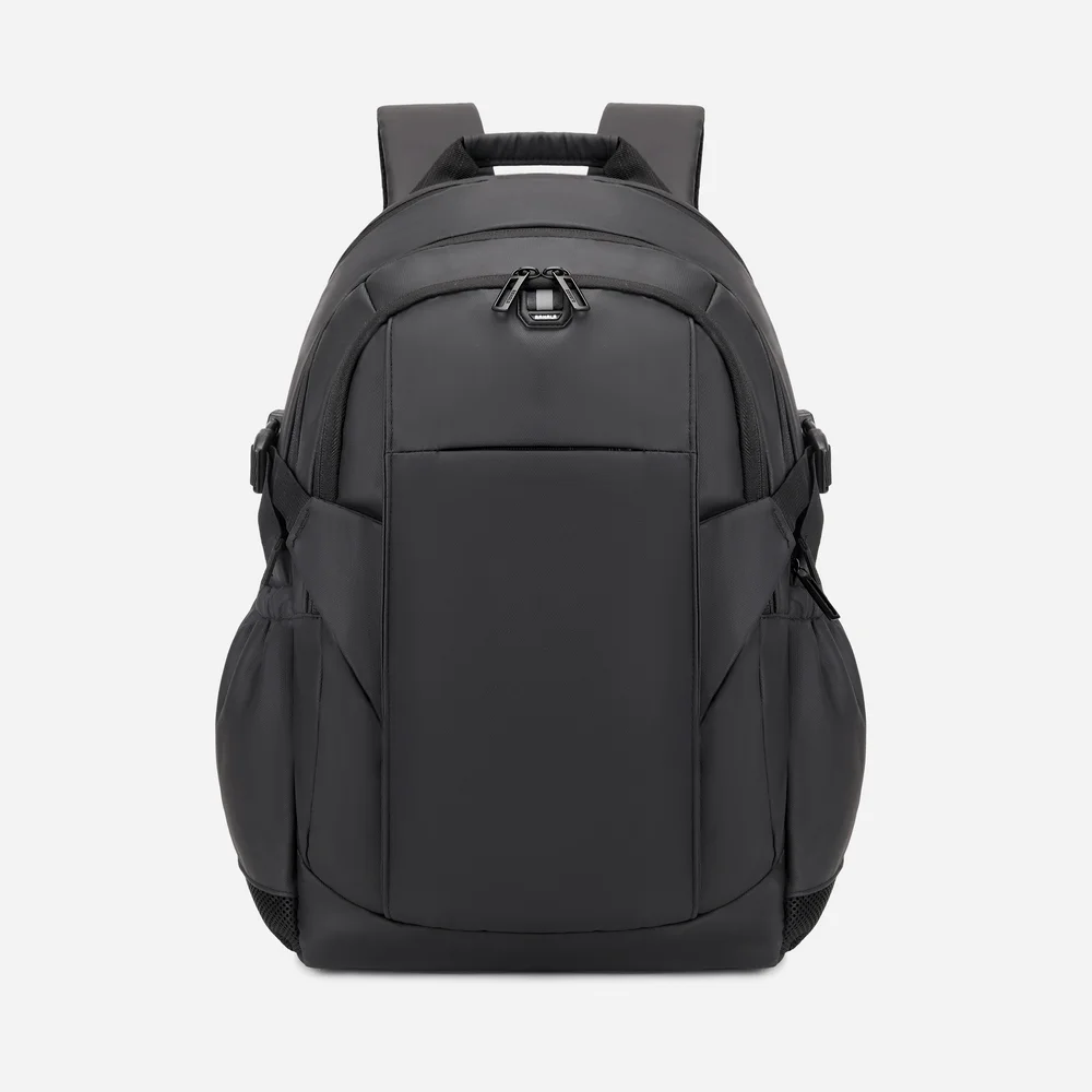 Rahala 2204 17-Inch Backpack Three Compartment Laptop Travel Waterproof Business With USB Port - Black