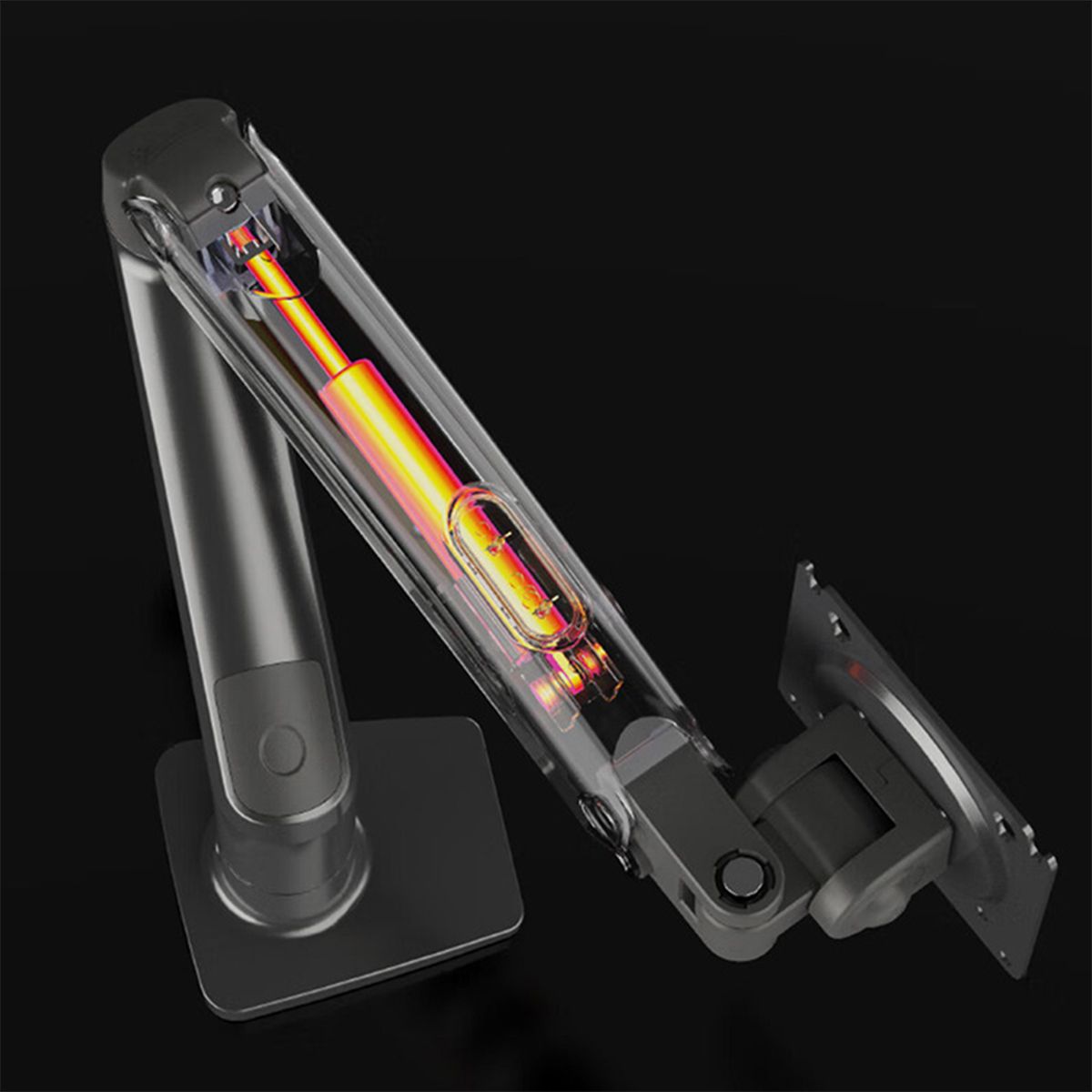 North Bayou (NB) F80 Gas Spring Monitor Desk Mount 9