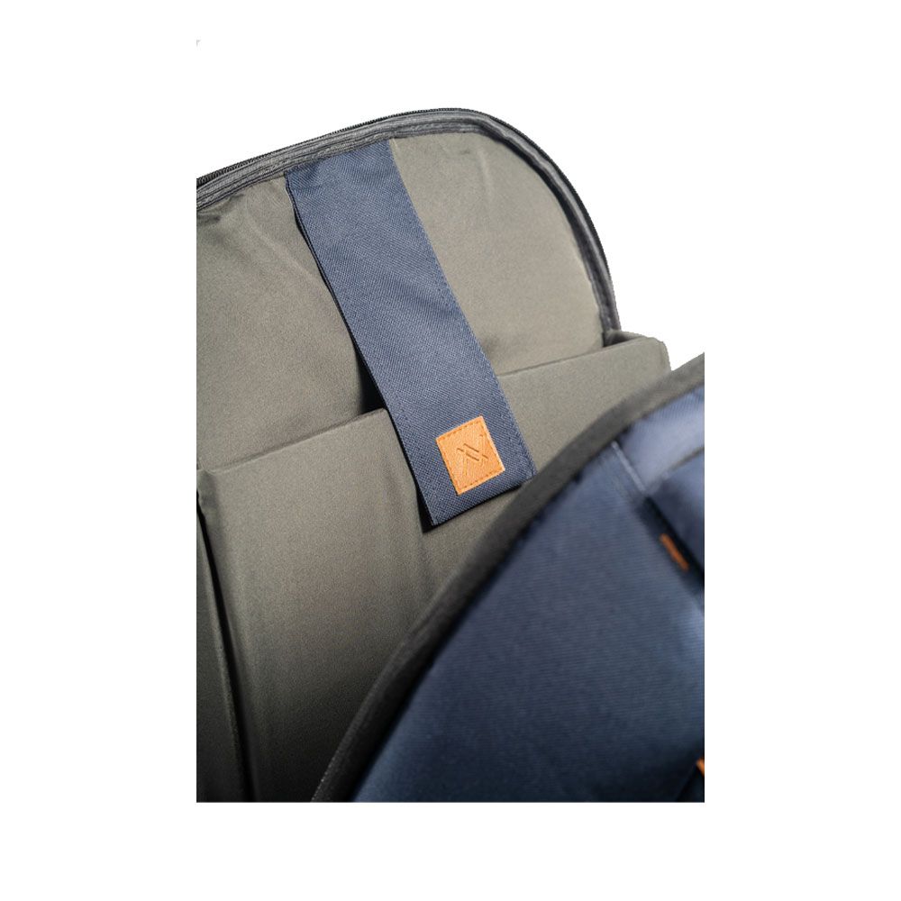 L'AVVENTO BG806 Laptop Backpack, Made by High Quality Polyester Foamed Material with L'AVVENTO Zipper Puller fits up to 15.6"- Blue*Brown 7