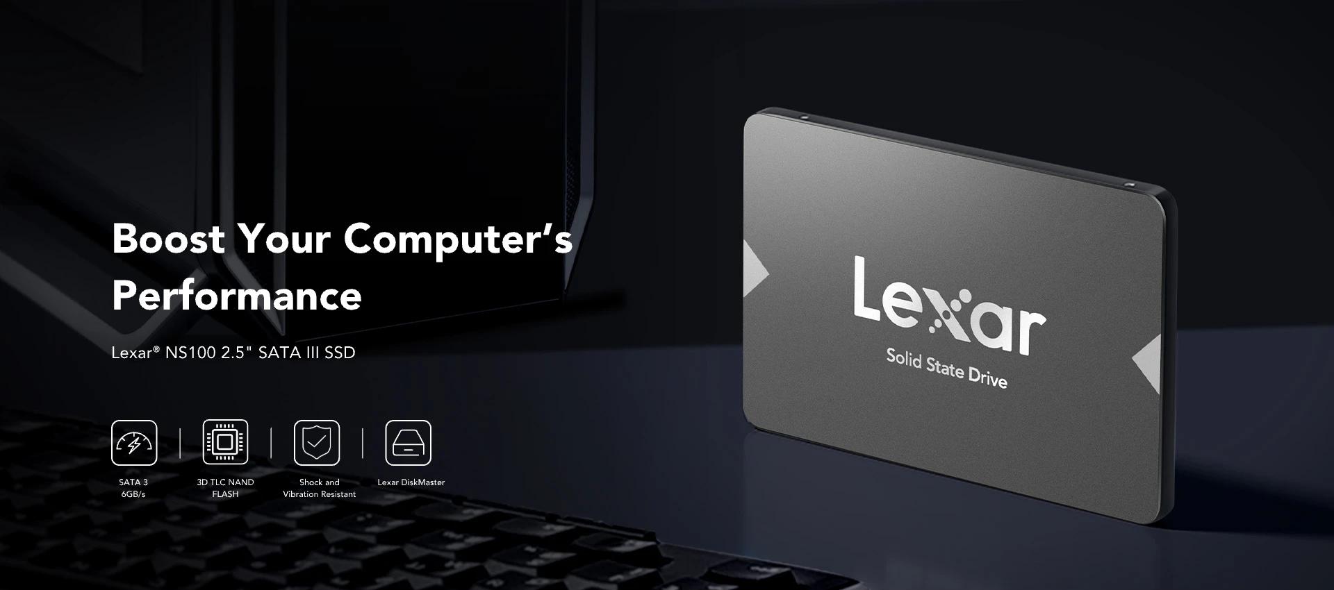 Lexar® NS100 2.5” SATA III (6Gb/s) SSD 128GB 11