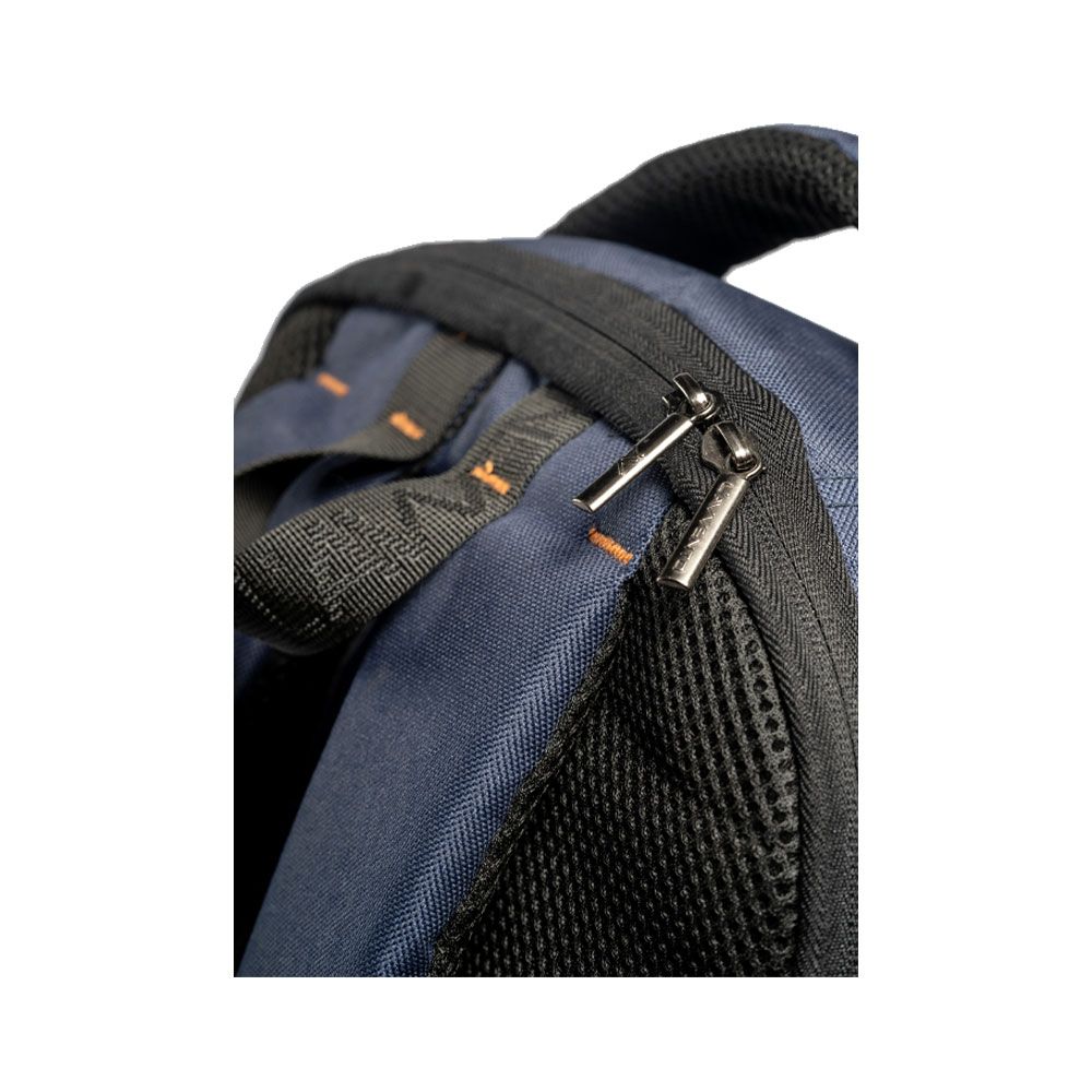 L'AVVENTO BG806 Laptop Backpack, Made by High Quality Polyester Foamed Material with L'AVVENTO Zipper Puller fits up to 15.6"- Blue*Brown 5