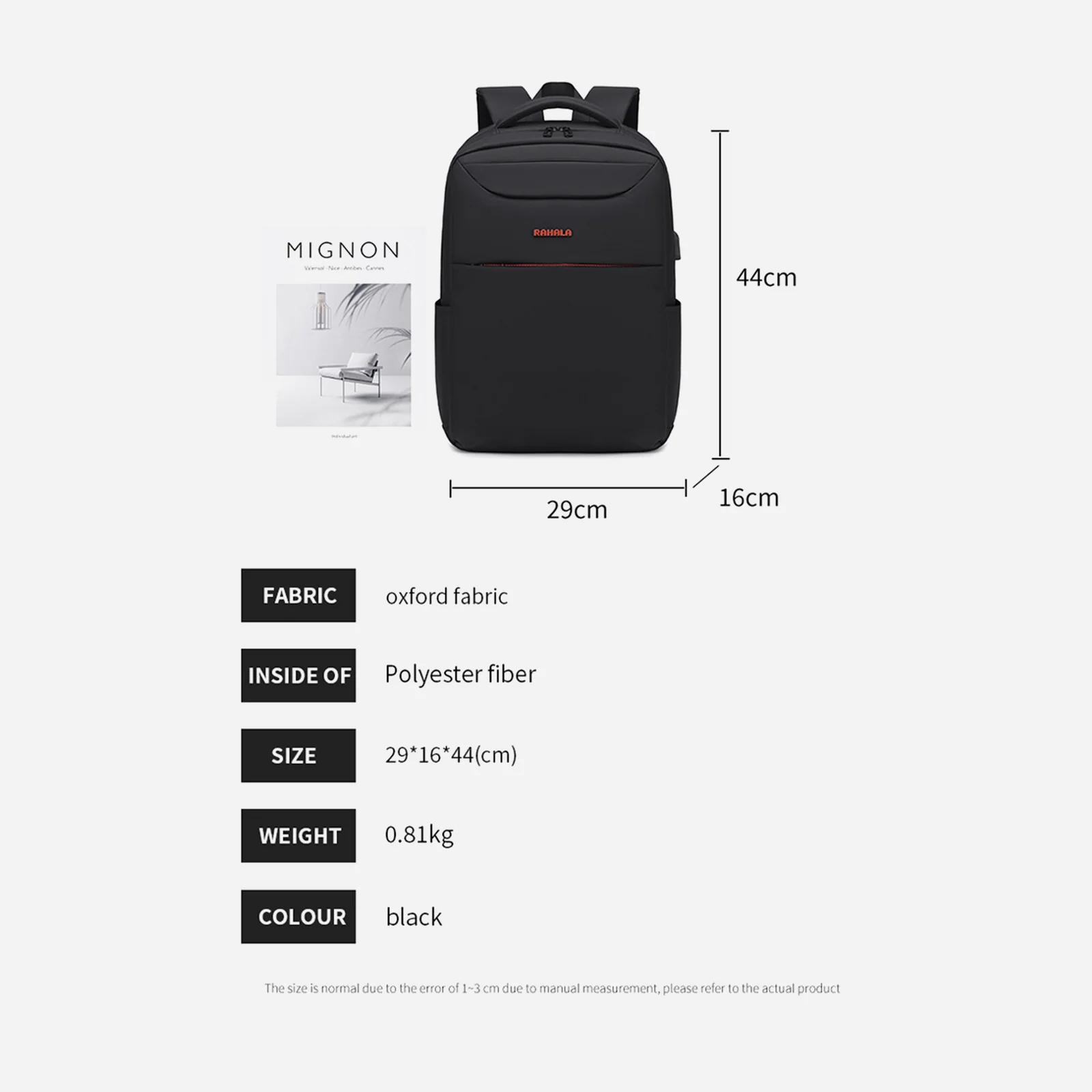 Rahala RAL902 Business & Tech Backpack (Black) 2