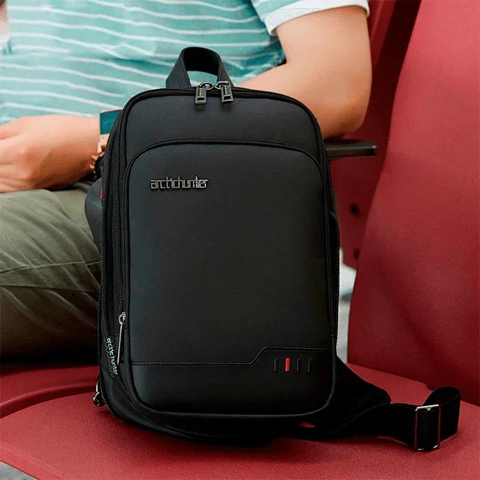 Arctic Hunter XB00113 Classy 10" Tech Crossbody Bag (Black) 7