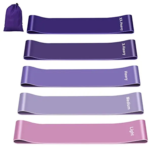 Fokky Elastici Fitness (Set di 5), Bande di Resistenza Fitness con 5 Livelli di Resistenza, Fasce Elastiche Fitness per Crossfit, Yoga, Pilates, Squats, Lunges, Stretching, Allenamento di Forza — recensione
