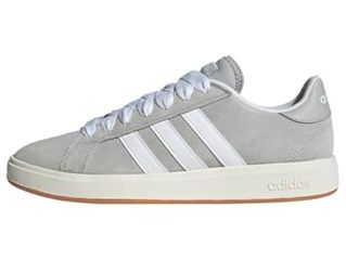 adidas Uomo Grand Court Base 00S Shoes, Grey Two/Cloud White/Gum, 43 1/3 EU