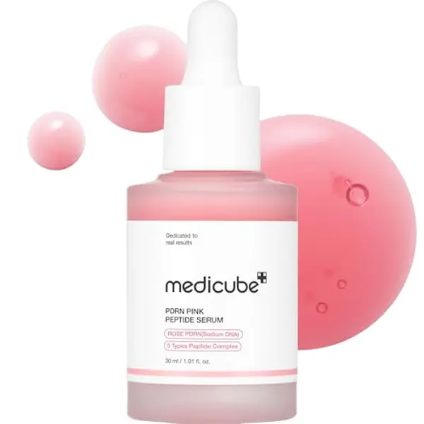 medicube PDRN Pink Peptide Serum - Siero PDRN Viso con Peptidi e Niacinamide, Idratazione e Pelle Più Tonica, Per un Incarnato Più Uniforme, Skincare Coreana, 30 ml — recensione