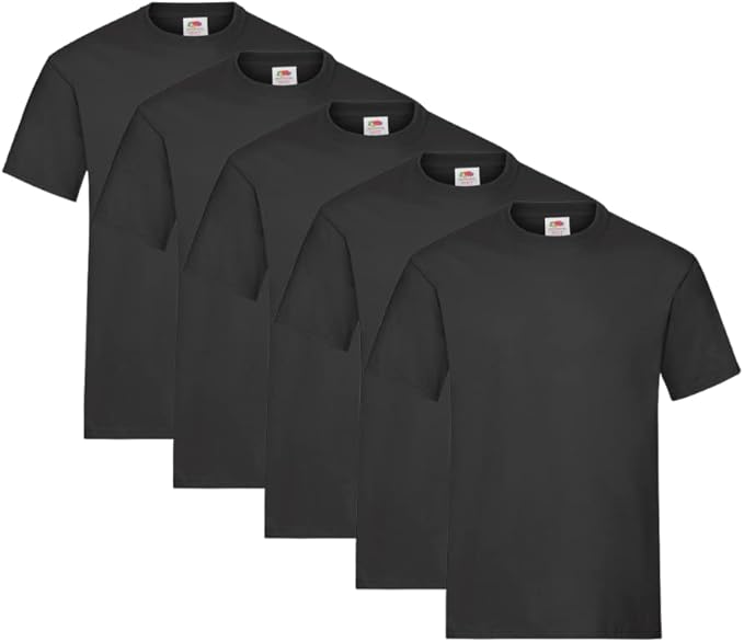 Fruit of the Loom - Iconic Tee, Lightweight Ringspun Tee, 5 Pack, T-Shirt Uomo — recensione