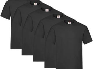 Fruit of the Loom - Iconic Tee, Lightweight Ringspun Tee, 5 Pack, T-Shirt Uomo