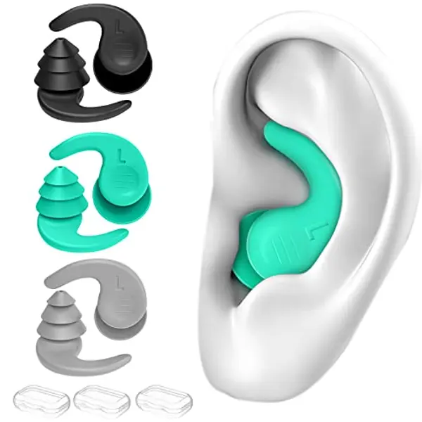 Tappi per Le Orecchie per Nuoto, Tappi per Le orecchie Impermeabili Riutilizzabili in Silicone Aggiornati con Riduzione del Rumore Adatti per Attività Impermeabili e a Prova di Rumore (3 paia) — recensione
