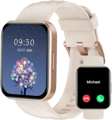 RUIMEN Smartwatch Uomo Donna Chiamate e Whatsapp Smart Watch Contapassi Cardiofrequenzimetro da polso Saturimetro Orologio Smart Fitness Sportivo Impermeabile per Android iOS Galassia — recensione