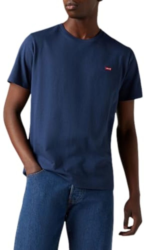 Levi's Ss Original Housemark Tee, T-shirt Uomo, Cotton + Patch Dress Blues, L