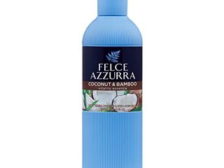 Felce Azzurra - Bagnoschiuma Profumato Cocco e Bamboo, Bagno Schiuma Detergente Delicato Idratante per Pelle Morbida, Note Fresche Aloe Vera e Bergamotto, Bagnodoccia Dermatologicamente Testato, 650ml