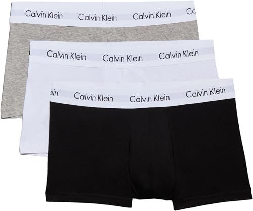 Calvin Klein Uomo Pantaloncini Boxer Vita Bassa Confezione da 3 Intimo, Multicolore (Black/White/Grey Heather), L — recensione
