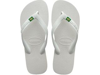 Havaianas Top Brasil Unisex - Adulto FlipFlop White 43 EU