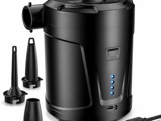 SUPPOU Pompa ad Aria Elettrica Portatile, 2 in 1 Gonfiatore con 3 ugelli, rapido, Per Materassi, Piscina, Campeggio