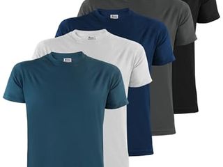 ALPIDEX Magliette Uomo Set 5 Basic Manica Corta 100% Cotone Water XL