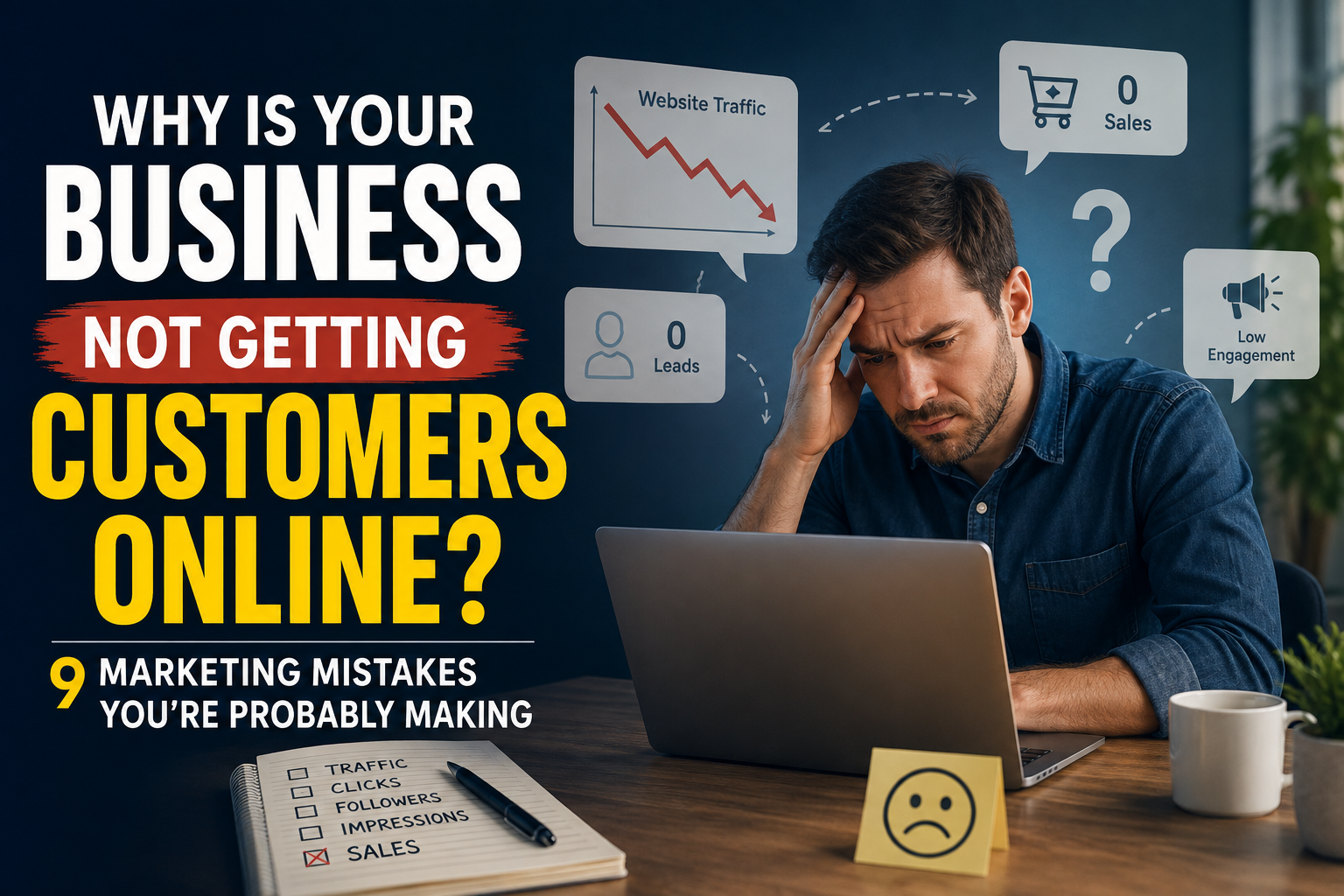 Why Is Your Business Not Getting Customers Online? 9 Marketing Mistakes You’re Probably Making