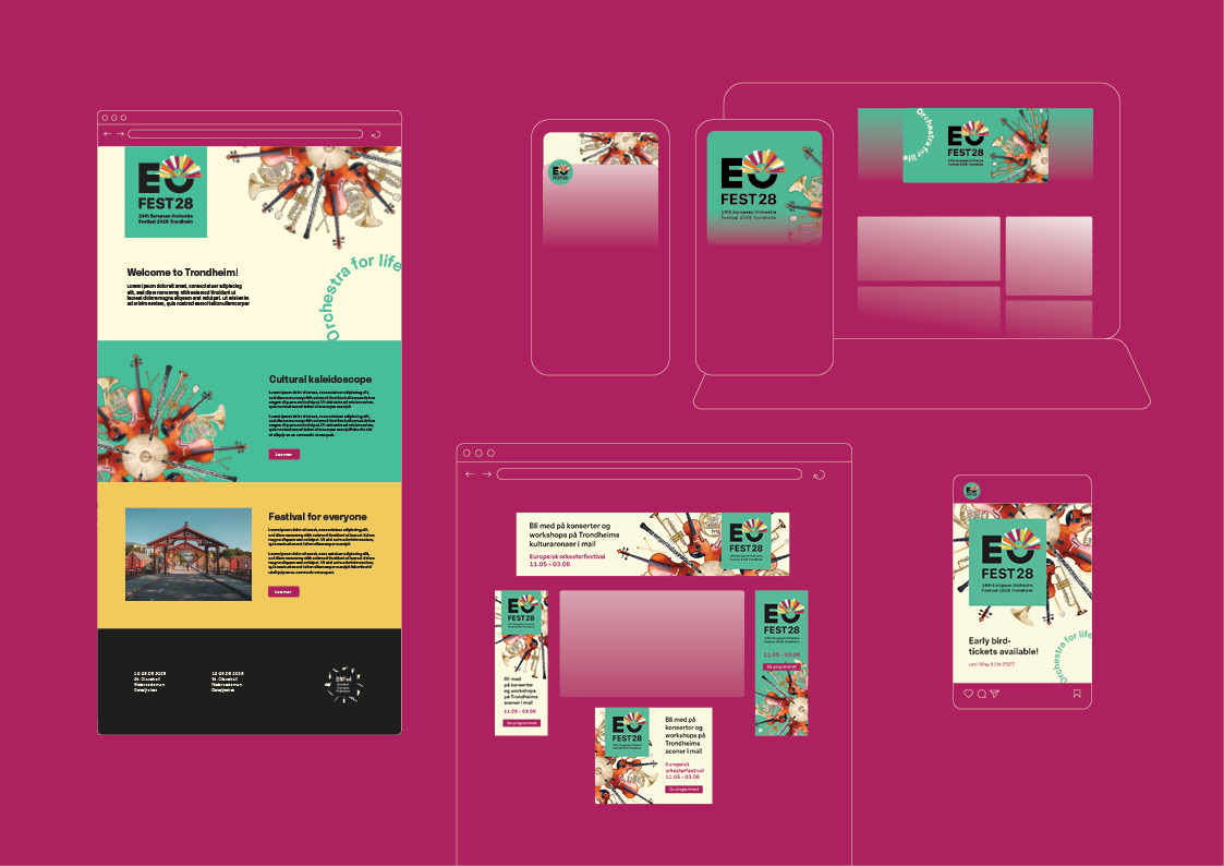Digitale flater mockups