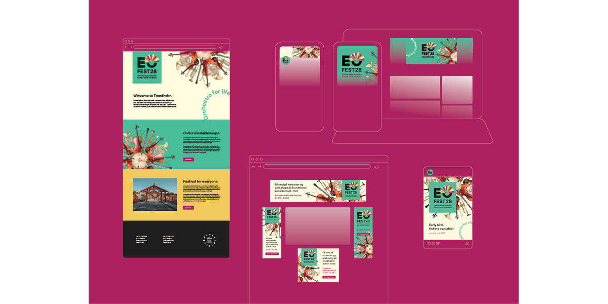 Digitale flater mockups
