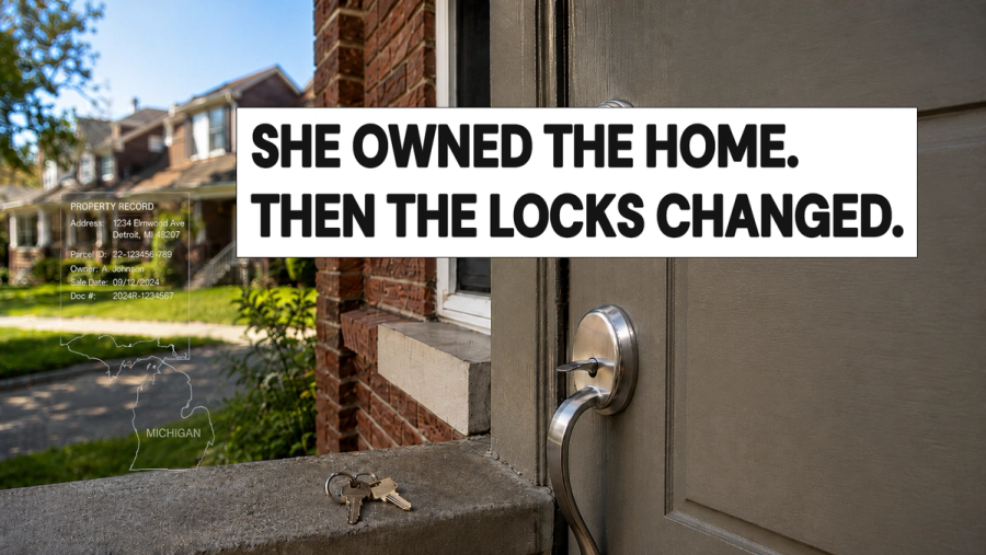 A Detroit homeowner's experience shows how a forged deed can enter public property records and leave the legitimate owner facing a difficult fight to establish ownership.