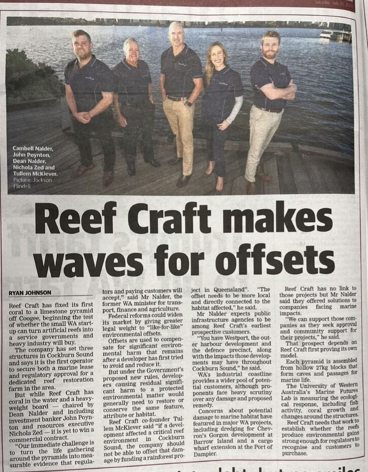 Feature Article: Reef Craft makes waves for offsets