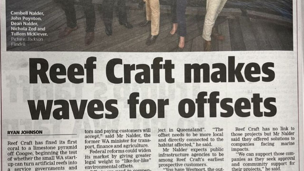 Feature Article: Reef Craft makes waves for offsets