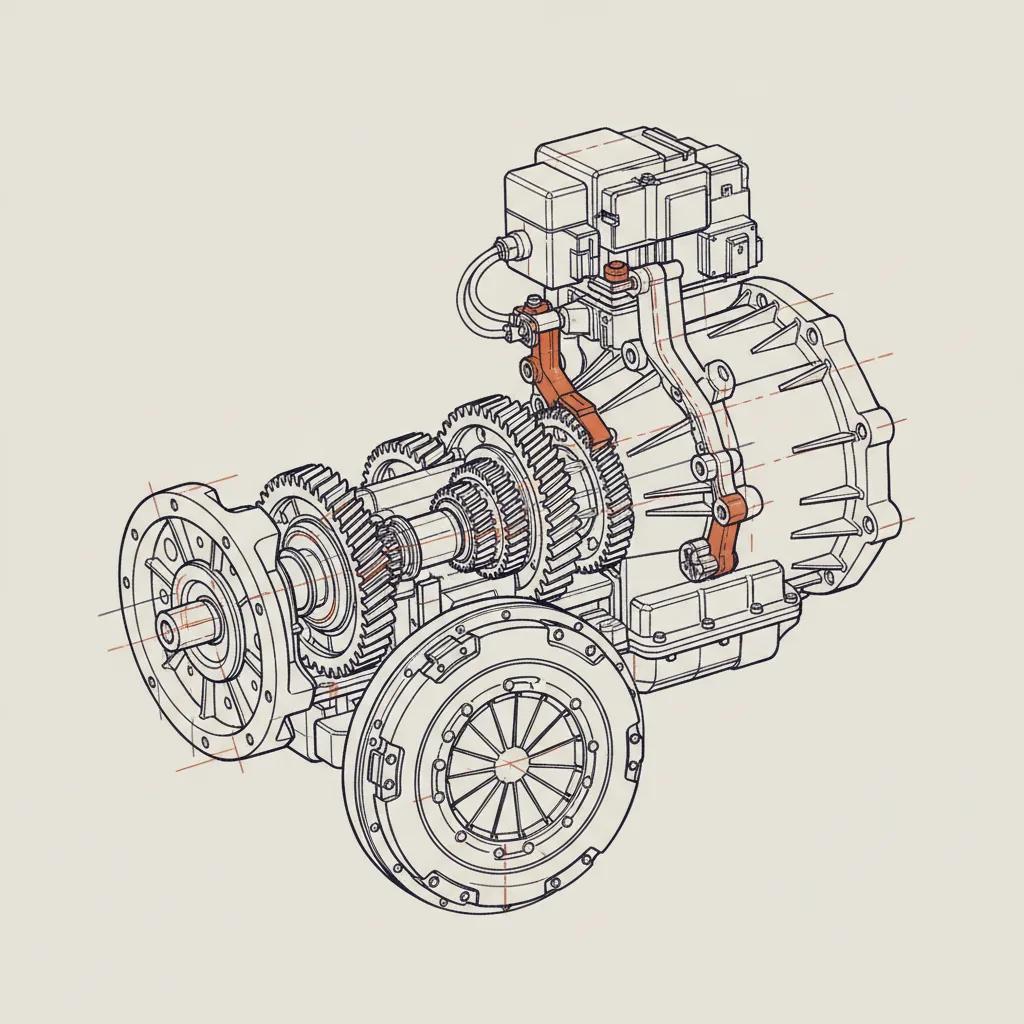 916 Truck Repair schematic illustration — AMT (Automated Manual) Transmission Shifting Problems: Causes and Fixes