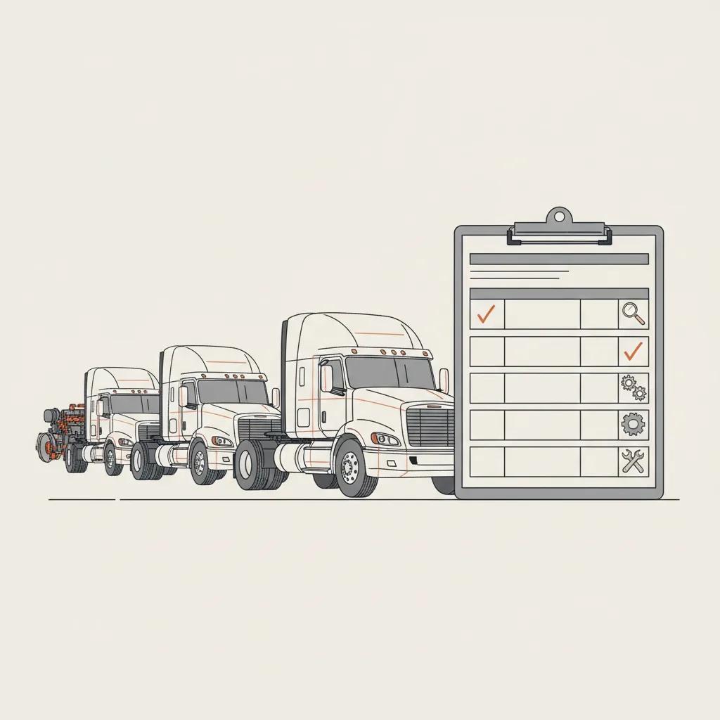 916 Truck Repair schematic illustration - Preventive Maintenance Checklist for Fleet Managers: Avoid Costly Downtime