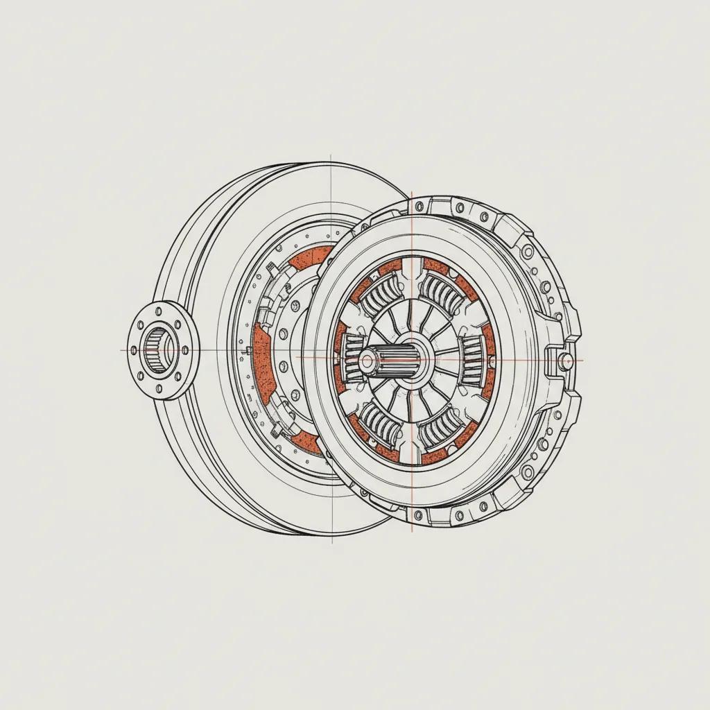 916 Truck Repair schematic illustration — Truck Clutch Failure Symptoms to Watch For