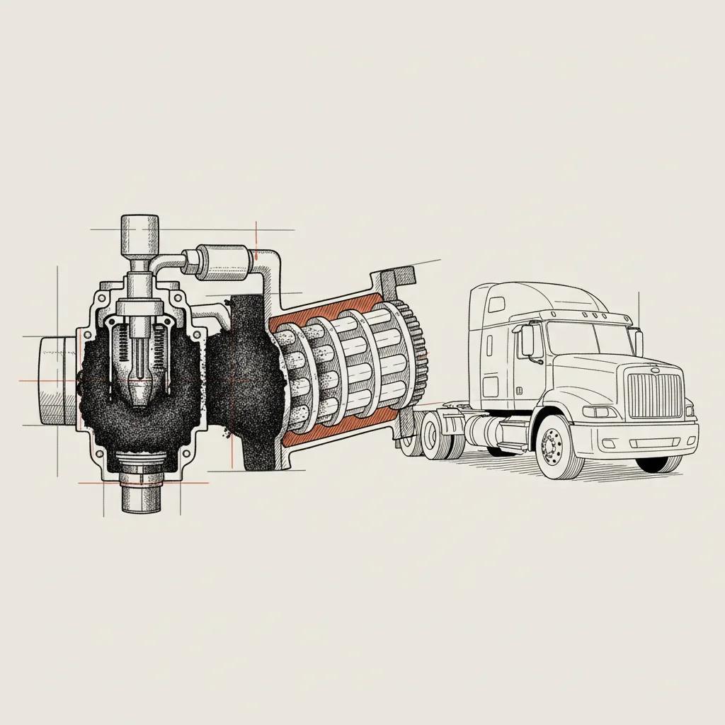 916 Truck Repair schematic illustration — EGR Valve Failure Symptoms in Diesel Trucks