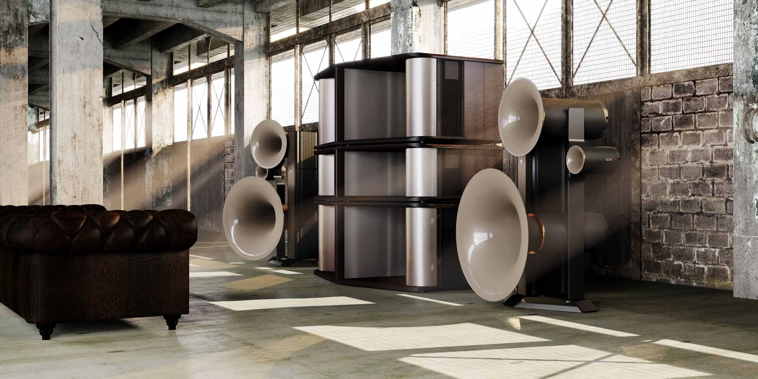 Avant-Garde's flagship Trio G3 w/ Spacehorn subwoofers