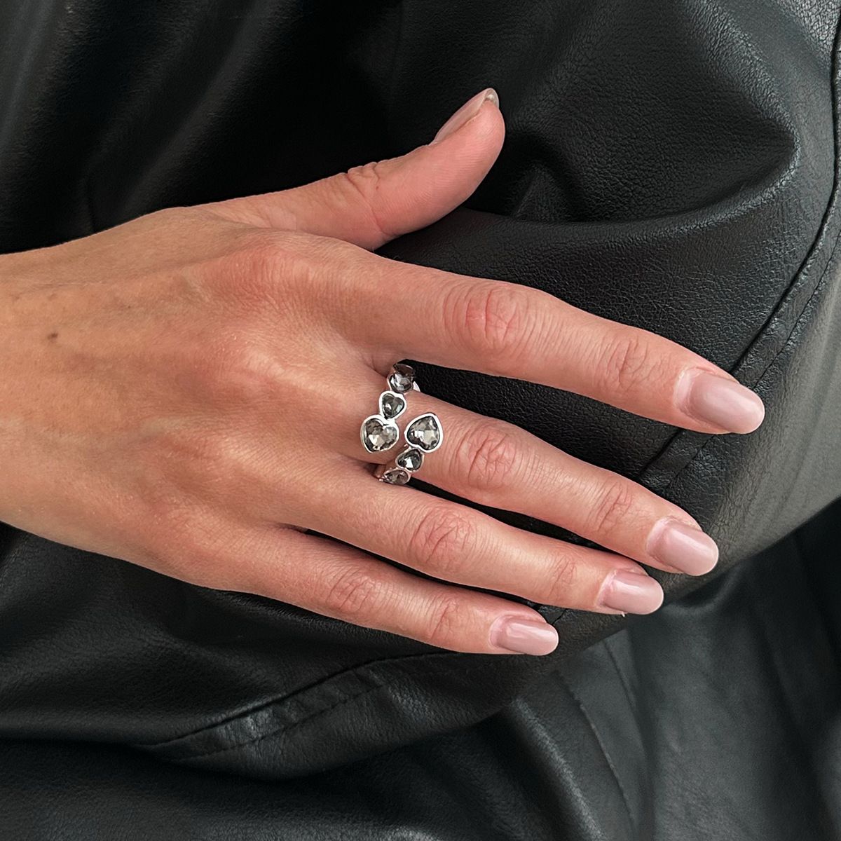 04 White K Ring