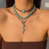 09 White K Necklace