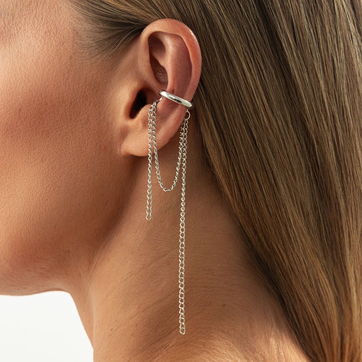 Fashion Imitation Pearl Tassel Ear Claws - Yunhai Jewelry