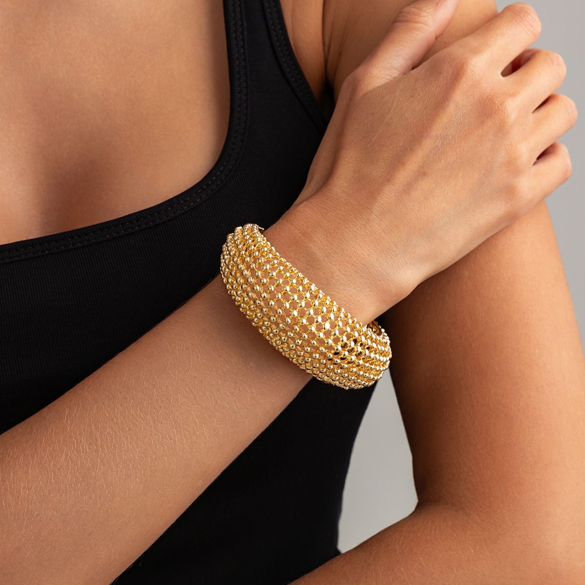 Retro Openwork Woven Mesh Bracelet - Yunhai Jewelry