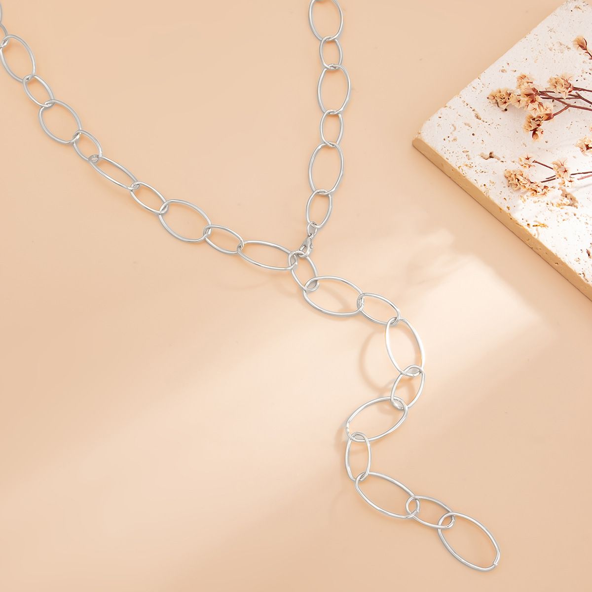 02 White K Necklace