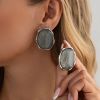 White K + Gray Earrings