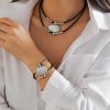 03 White K Necklace + Bracelet