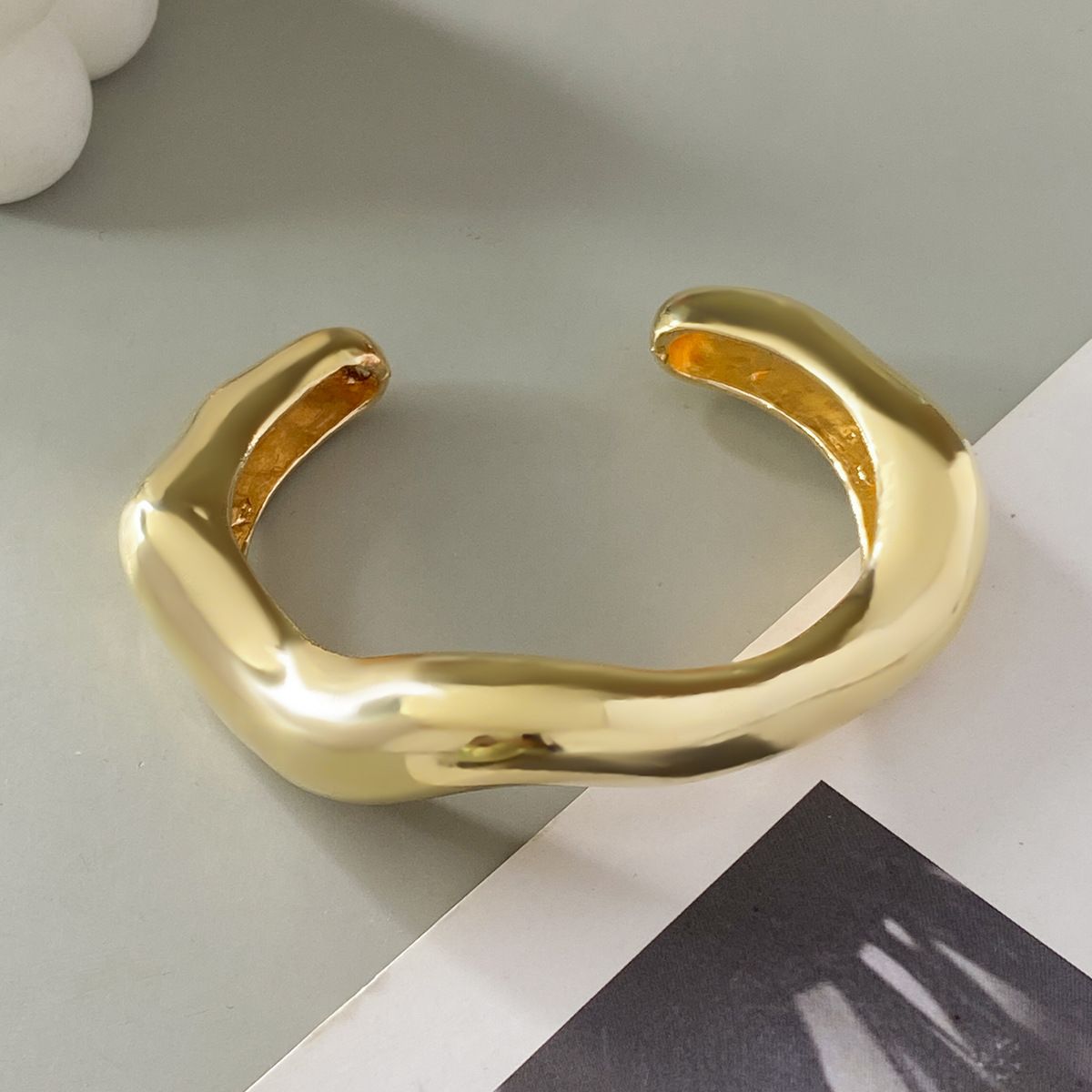Ins-Style Irregular Metallic Bracelet - Yunhai Jewelry