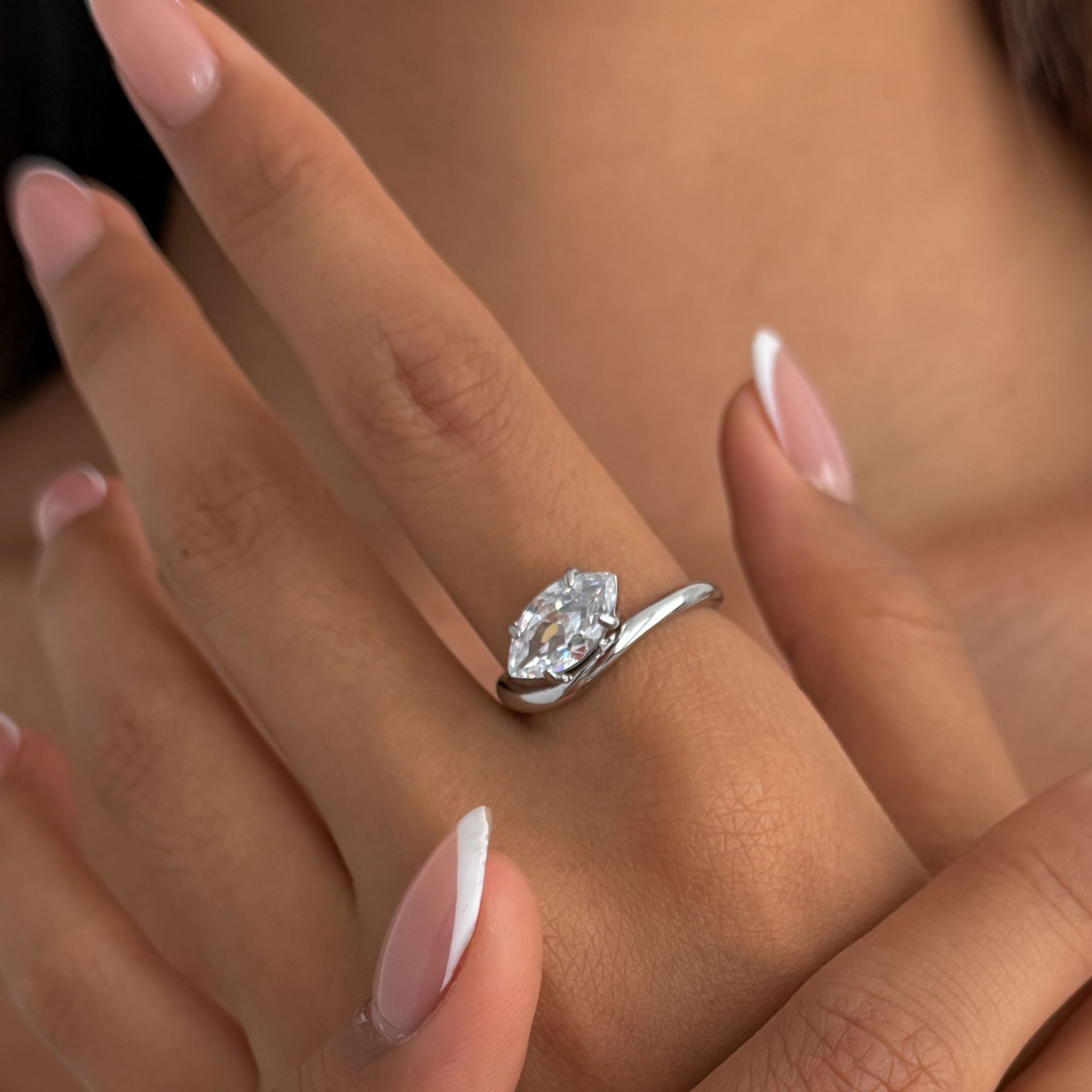 Steel-colored ring