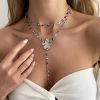 02 White K Necklace