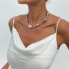 03 White K Necklace