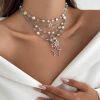 05 White K Necklace Set